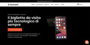 Biglietti da visita digitali Avacard