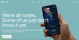 Nodle Cash homepage